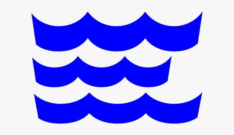 Waves Wave Clip Art Blue Download Vector - Wave Stencil Template, transparent png download