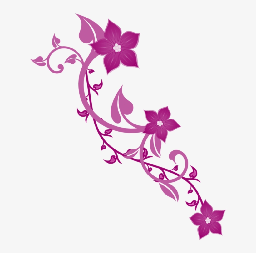 Purple Flower Swirls Hd Photo - Flower Swirl Png, transparent png download