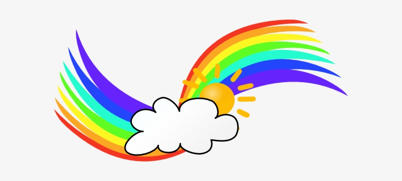 Rainbow Wave Clip Art - Clip Art, transparent png download