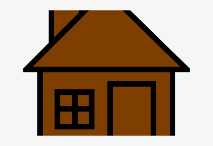 House Clipart Brown - Purple House Clipart, transparent png download