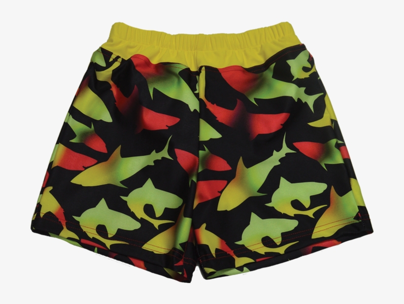 Special Needs Youth Swim Diaper Trunks-watercolor Shark - Board Short, transparent png download