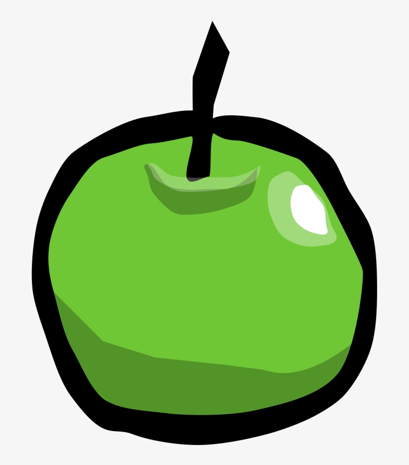 Apple Clip Art Free Vector 4vector - Cartoon Apple, transparent png download