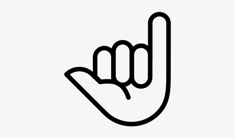 Shaka Rubber Stamp - Glove, transparent png download