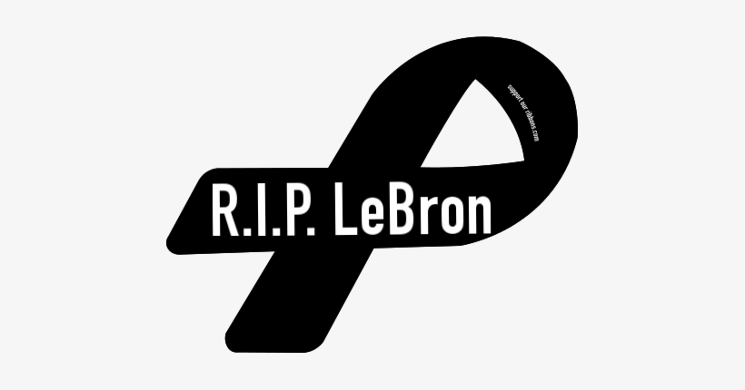 R - I - P - Lebron - Support Ribbons, transparent png download