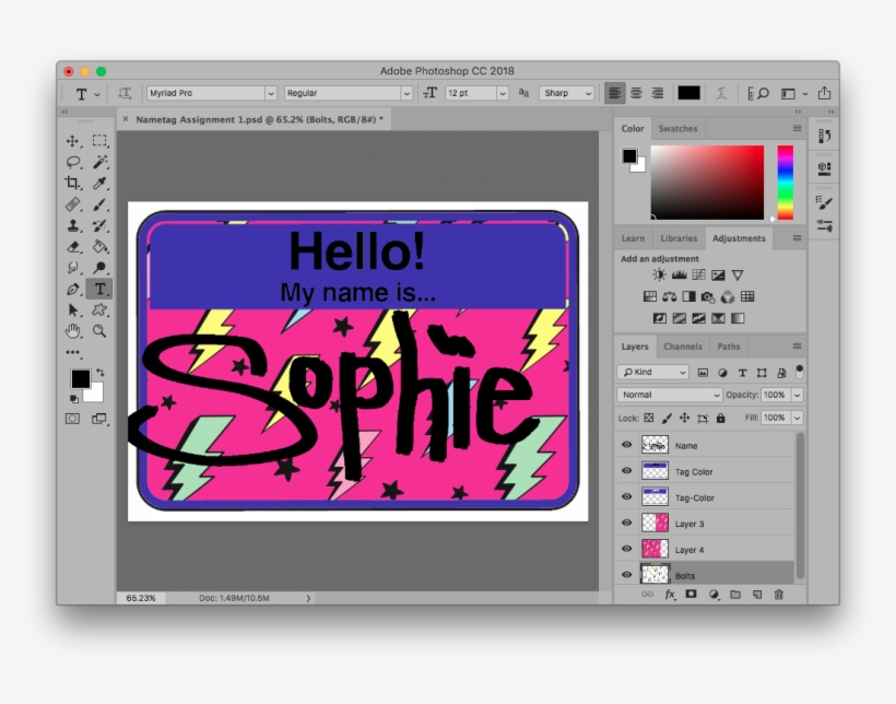 Hello My Name Is Sophie Lager And I Hail From Juneau - Graphics Software, transparent png download