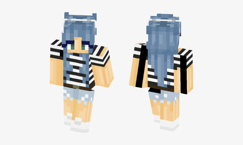 Blue Haired Girl - Illustration, transparent png download