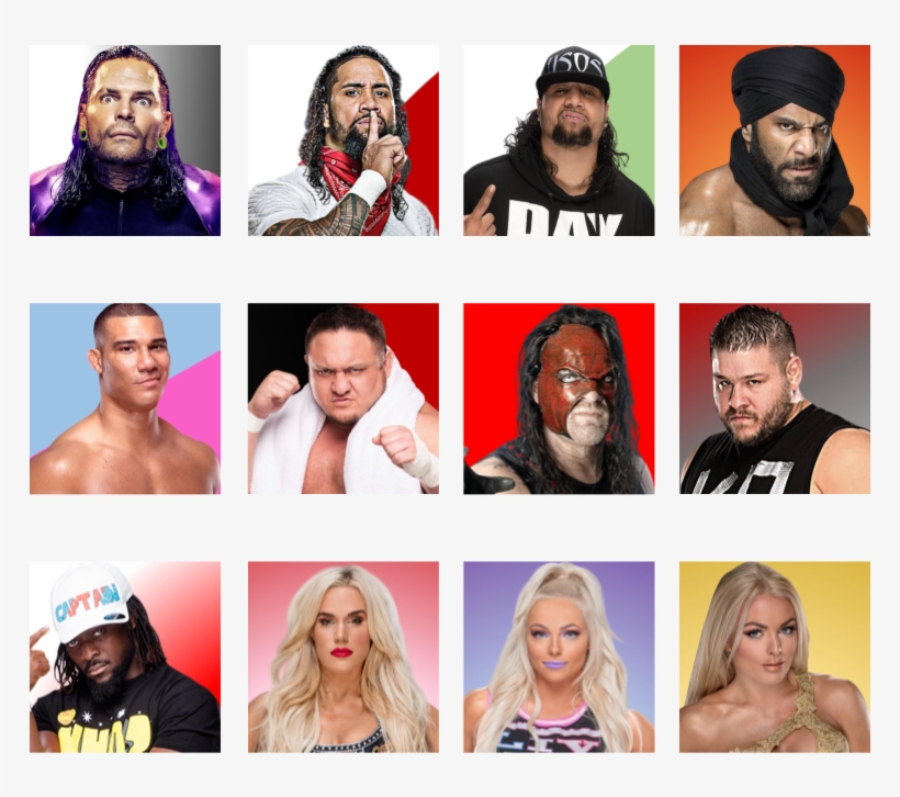 Aiden English Finn Balor Charlotte Flair Alicia Fox - Collage, transparent png download