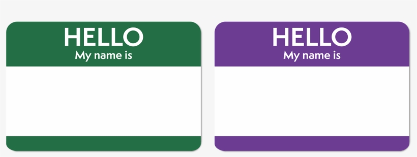 Half The Country Thinks Sarah Jessica Parker, Beyonce - Klassisches Blau Hallo Mein Name Ist Rechteckiger Aufkleber, transparent png download