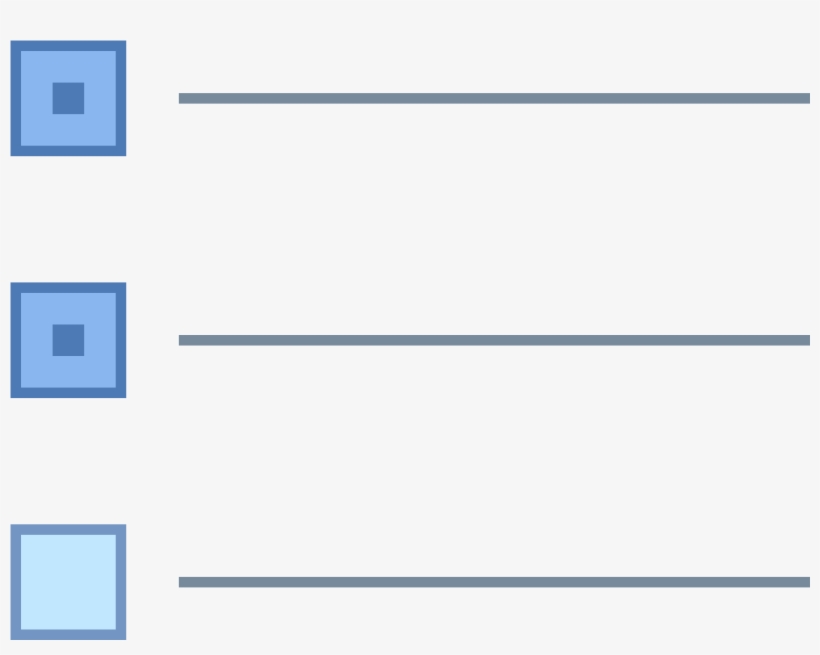 This Particular Icon Has Three Square Boxes That Are - Icon, transparent png download