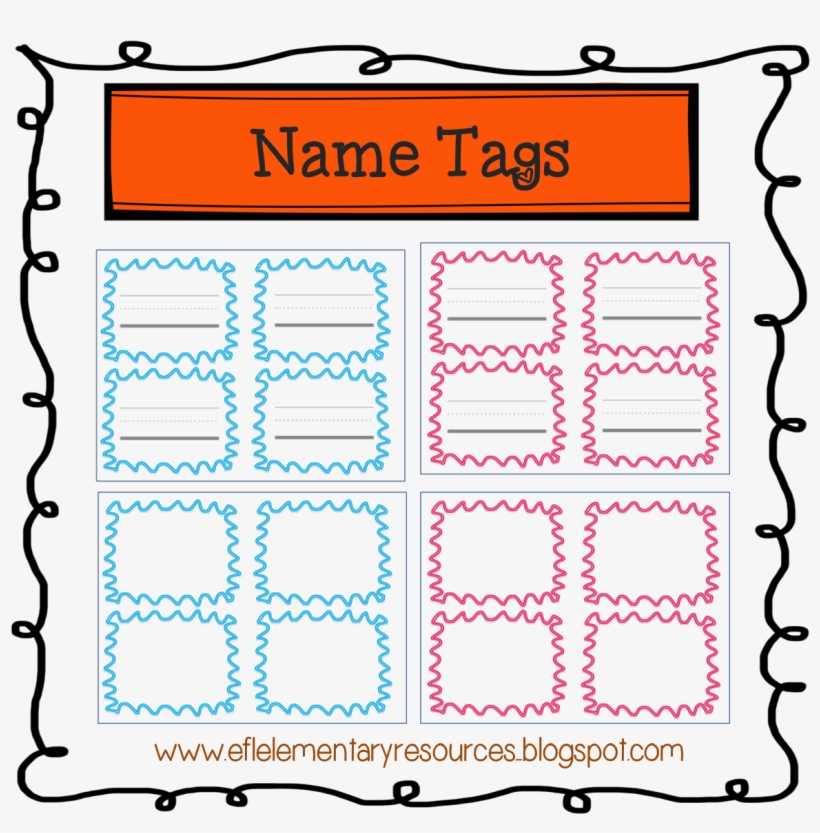 Name´s Pointing To His/her Name Badge - Illustration, transparent png download