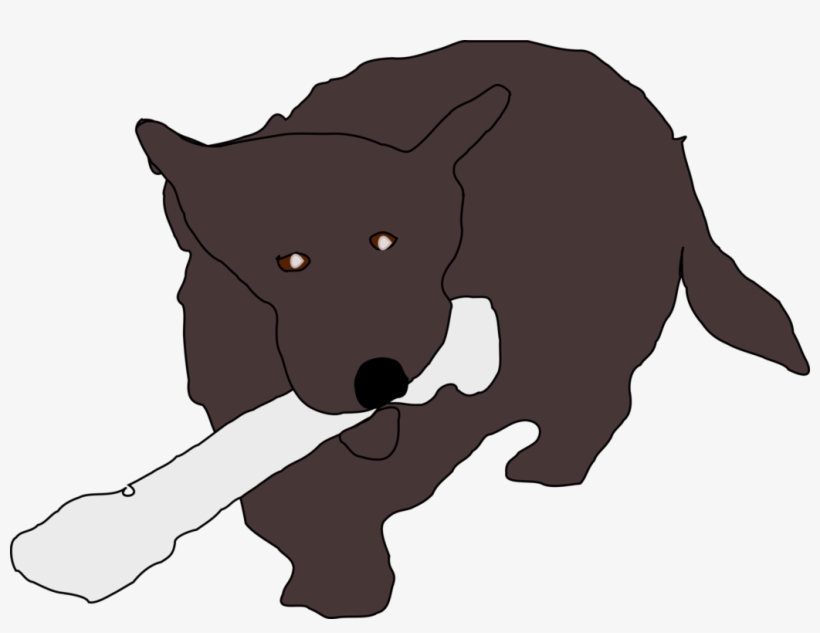 Puppy Pug Siberian Husky Bone Dog Skeleton - Dog With Bone Shower Curtain, transparent png download