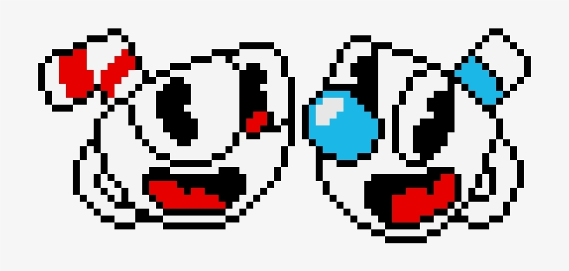 Cuphead Mugman - Cuphead Perler, transparent png download