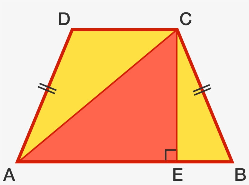 Abcd A B C D Is An Isosceles Trapezoid, And Aec A E - Triangle, transparent png download