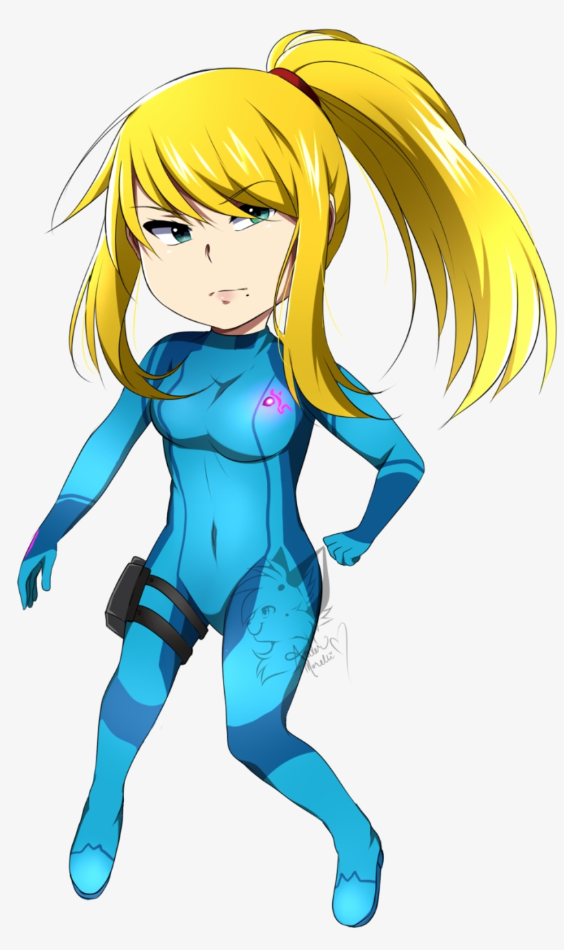 Zero Suit Samus By Crowzperch On Deviantart - Zero Suit Samus Chibi, transparent png download