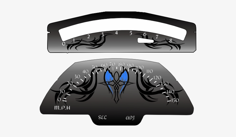 M109r Tribal Ankh - Windshield, transparent png download