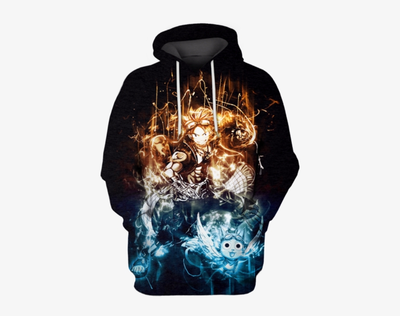 3d Natsu Dragneel Fairy Tail Tshirt - Hoodie, transparent png download