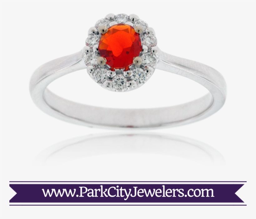 Fire Opal And Diamond Ring - Elk Ivory And Diamond Ring, transparent png download