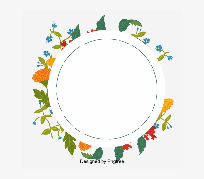 Purple Flowers Hollow Circles, Creative, Flowers, Vector - Vector Graphics, transparent png download