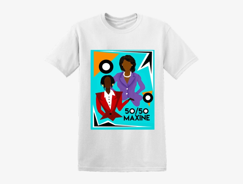 50/50 Maxine T-shirt [white] - T-shirt, transparent png download