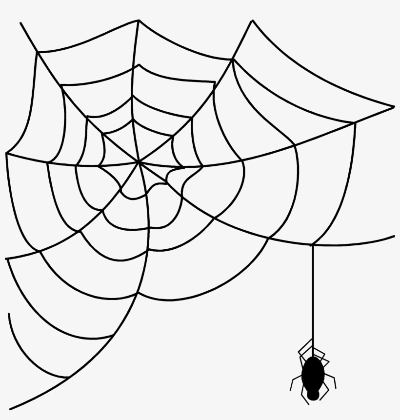 Spider Web Png - Halloween Spider Web Png, transparent png download