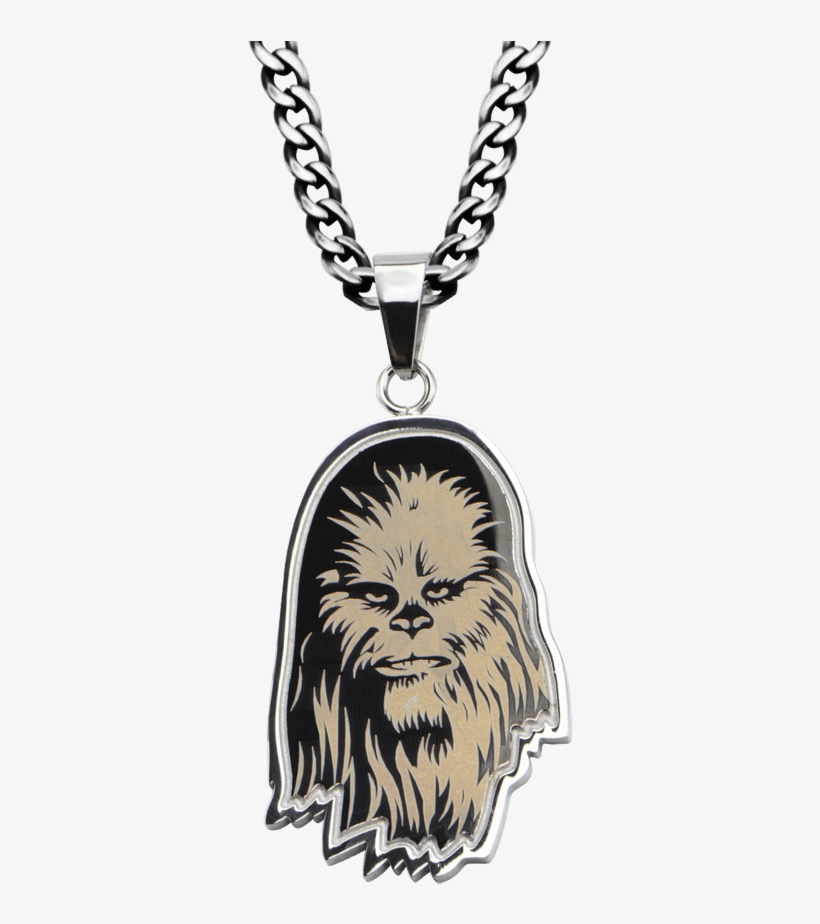"chewbacca Etched Pendant With Chain", transparent png download