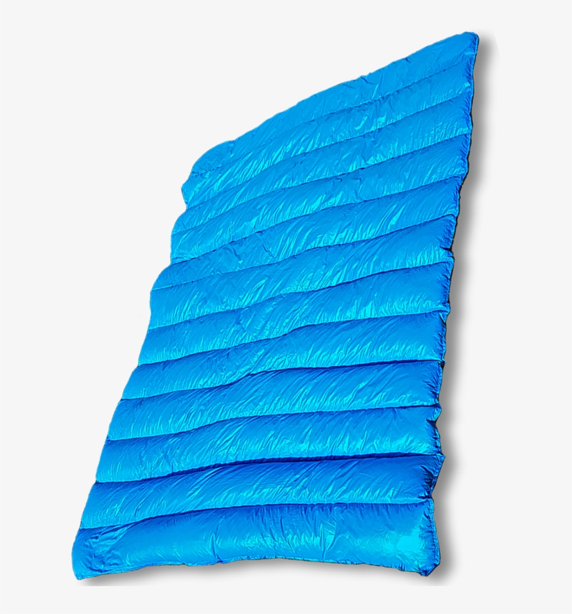 Arctic Waves Blue Nylon Puffy Goose Down Blanket - Cushion, transparent png download