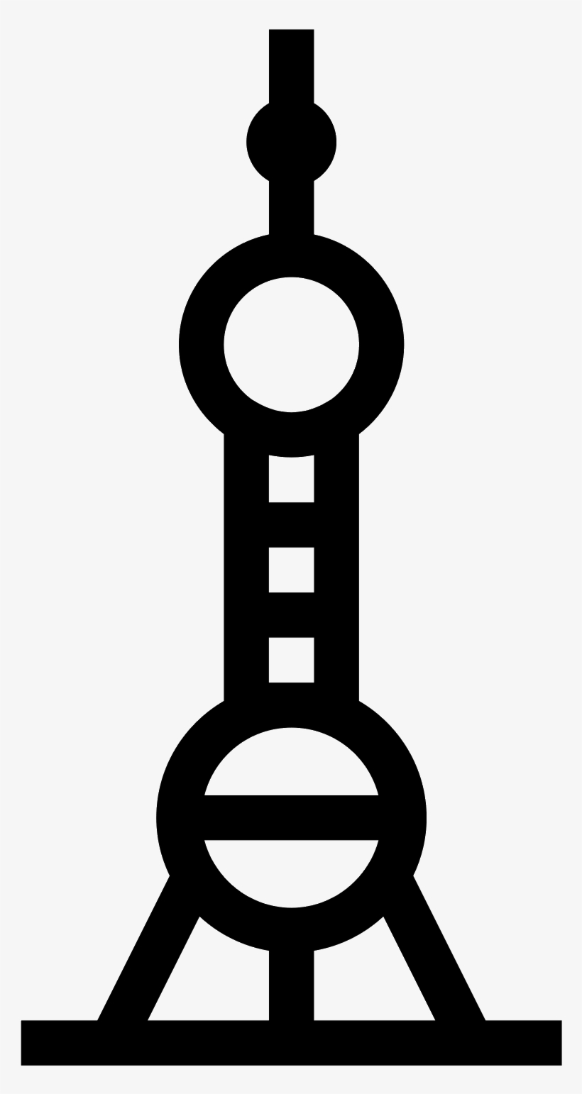 Shanghai Pearl Tower Icon - Shanghai Pearl Tower Clipart, transparent png download