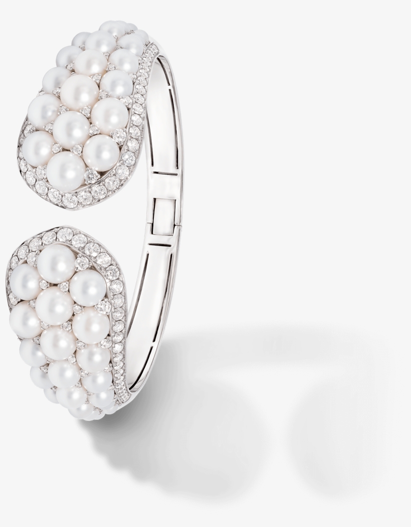 Pearl Deco Bangle Diamond And Pearl Pr 08 024 - Bangle, transparent png download