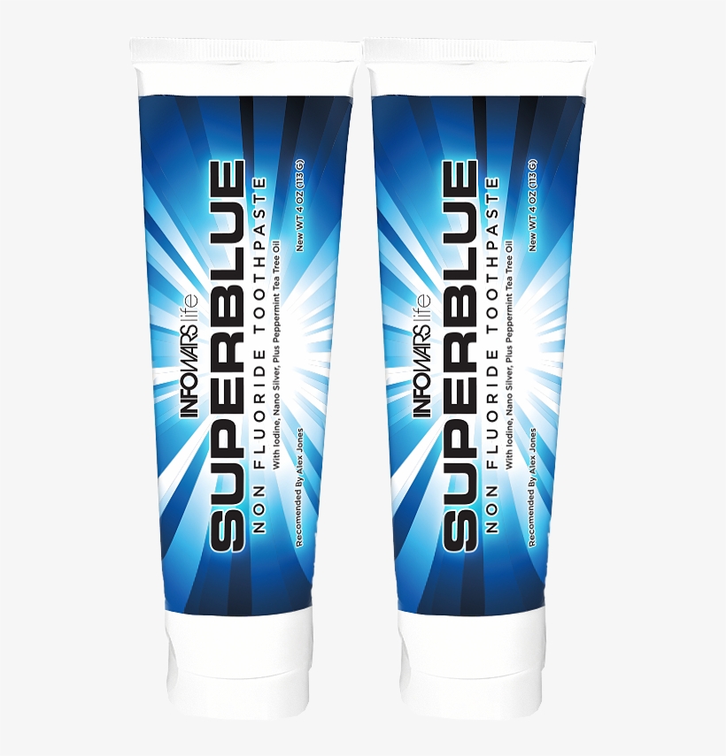 Superblue Fluoride-free Toothpaste - Infowars Life Superblue Fluoride-free Toothpaste, transparent png download
