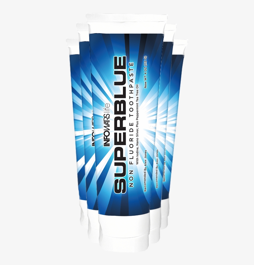 Superblue Fluoride-free Toothpaste - Infowars Life Superblue Fluoride-free Toothpaste, transparent png download
