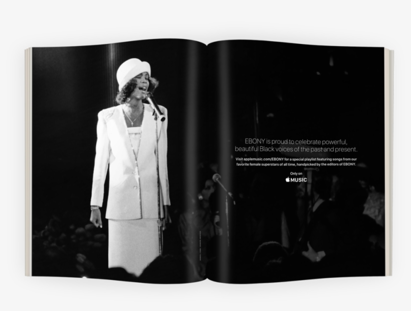 Ba761-applemusic - Poster: Cobb's Whitney Houston, 24x18in., transparent png download