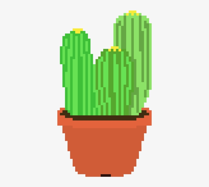 Cacty Cactus - Pixel Cactus Transparent, transparent png download