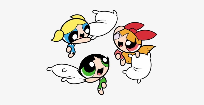 Posted 5 Years Ago With 1,233 Notes - Powerpuff Gırls Pillow Fight, transparent png download
