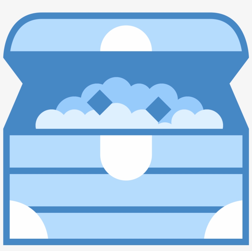 Treasure Chest Icon Png Download - Treasure Chest Icon Blue, transparent png download