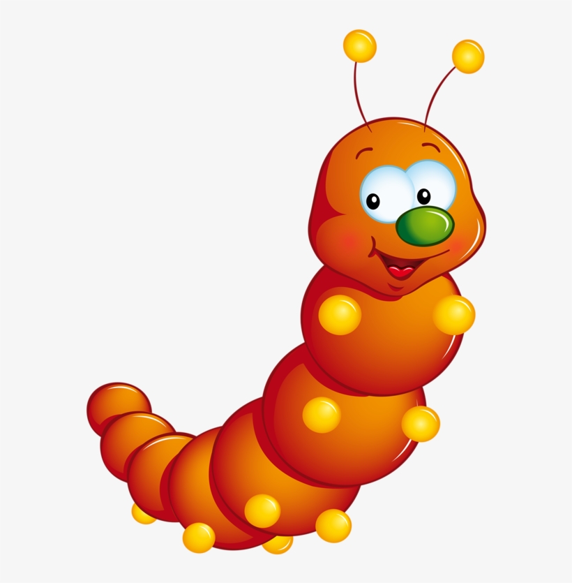 Фотки Bugs And Insects, Animal Cards, Clips, Caterpillar, - Orange Bug Clipart, transparent png download