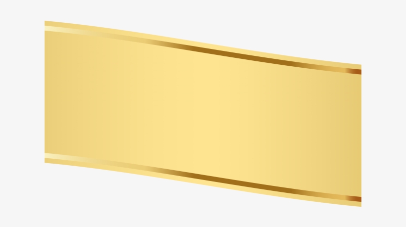Gold Clipart Banner - Clip Art, transparent png download