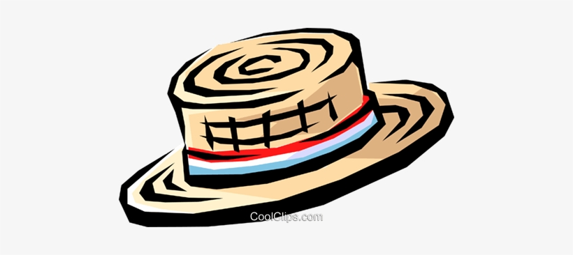 Straw Hat Royalty Free Vector Clip Art Illustration - Chapeu De Palha Png, transparent png download