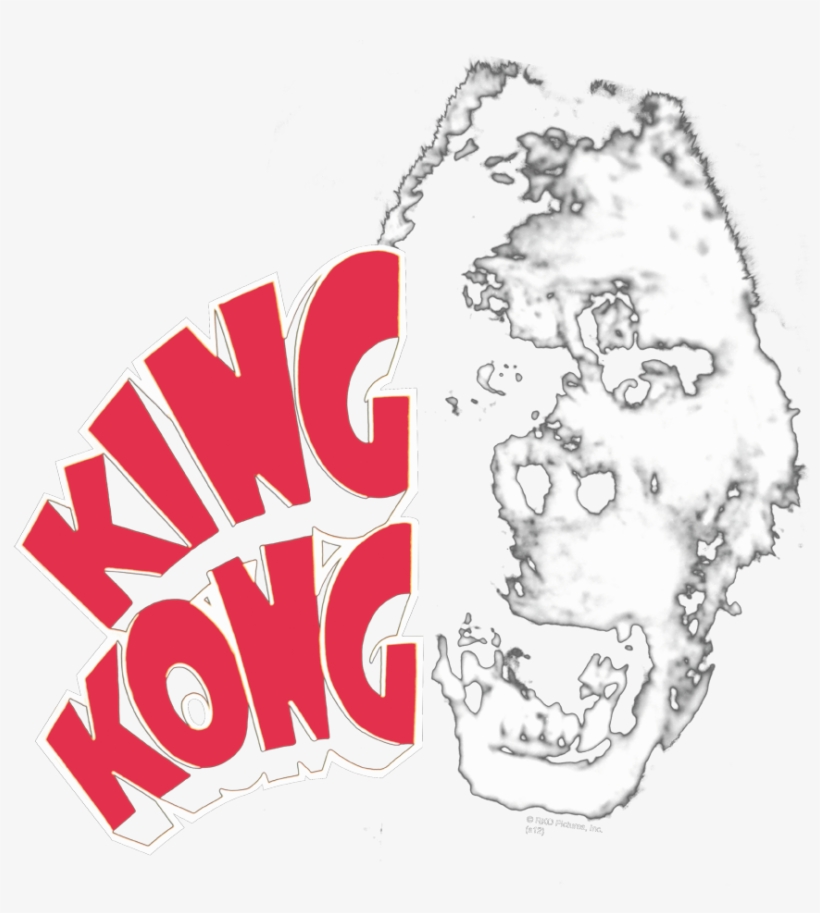 King Kong Kong Head Men's Ringer T-shirt - Illustration, transparent png download