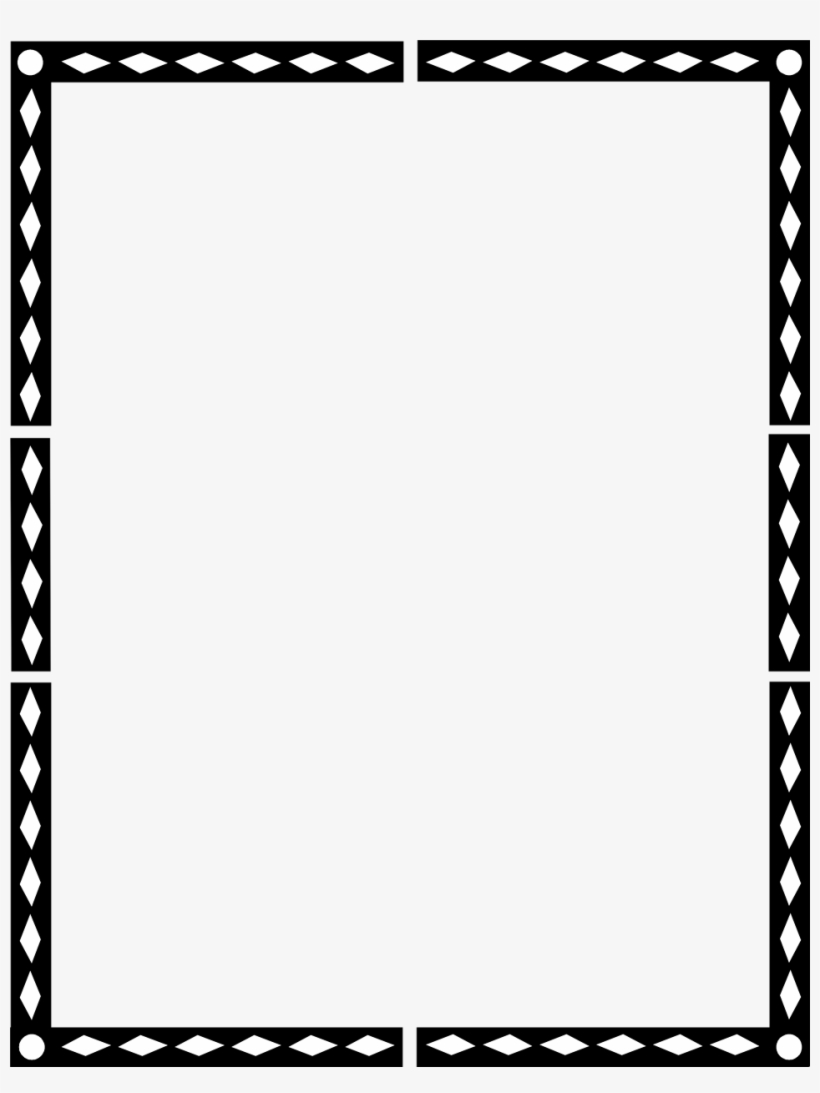 Black Frame Png Download - White Borders And Frames, transparent png download