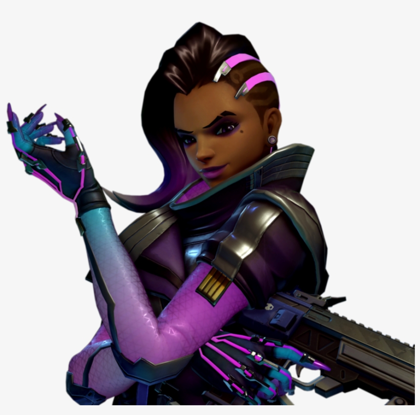 Rencontre Femme Je Contacte - Sombra Overwatch Render, transparent png download