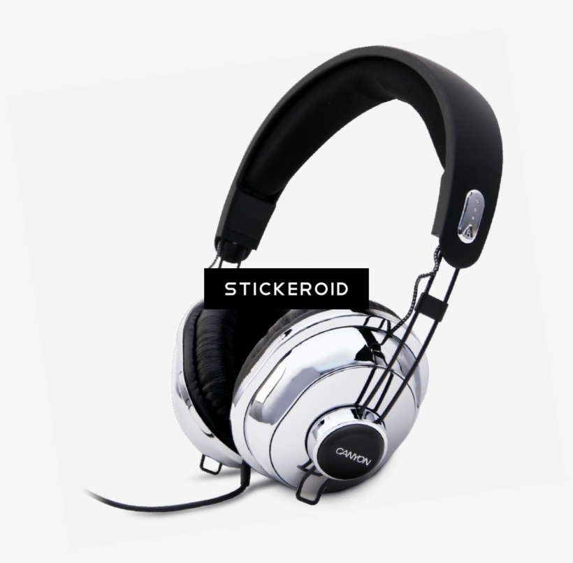 Silver Headphones - Auriculares Estéreo Estilo Dj, transparent png download