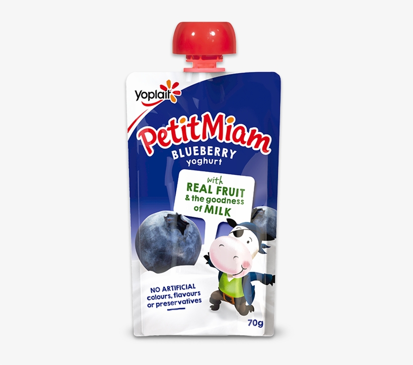 Petit Miam Blueberry - Petit Miam Yoghurt Pouch, transparent png download