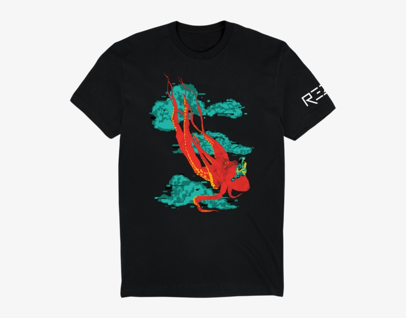 Flying Octopus T-shirt - Rezz Flying Octopus, transparent png download