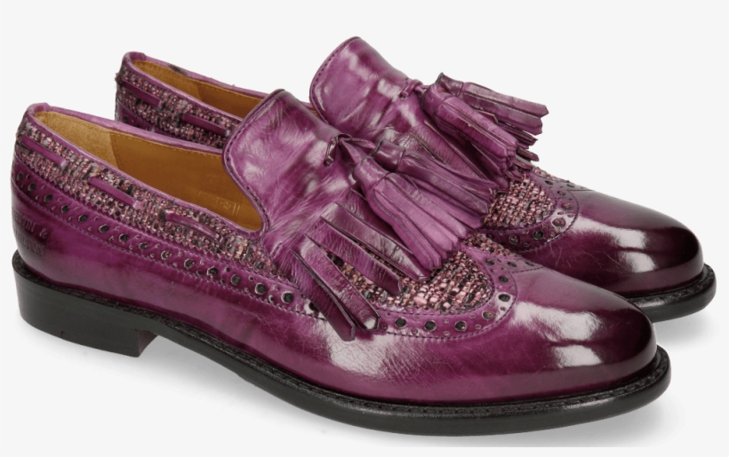Loafers Selina 3 Eggplant Tex Pixel Fuxia - Slip-on Shoe, transparent png download
