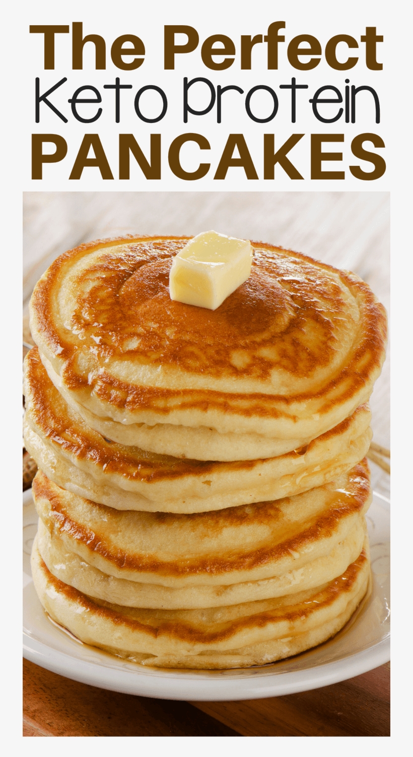 Easy Fluffy Low Carb Keto Protein Pancake Recipe - Pancake, transparent png download