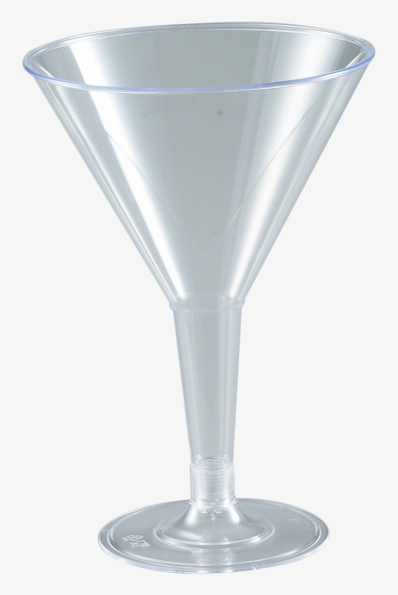 Plastic Clear Martini Glasses - Cocktail Glass, transparent png download