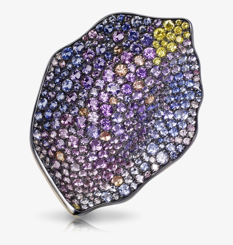 Fabergé Purple Rose Petal Pendant Features 345 Stones, - Rose Petal Pendant, transparent png download