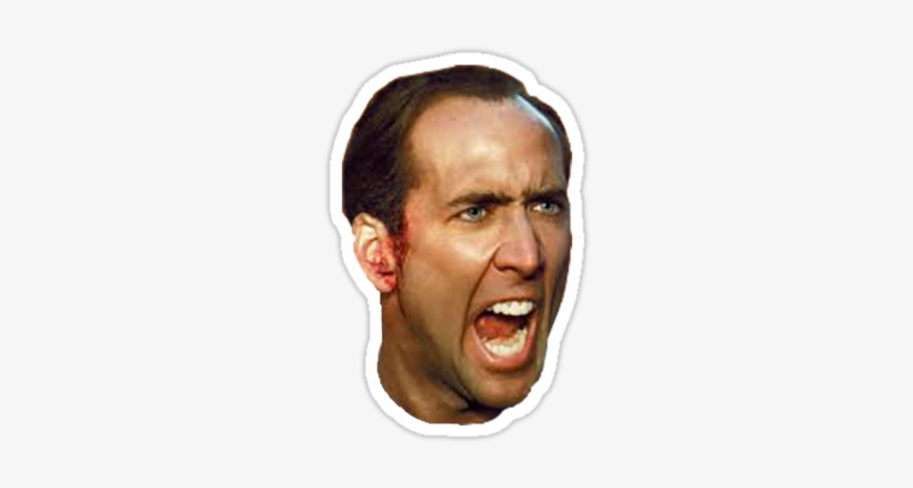 The Gallery For > X Transparent Background - Nicolas Cage Mouth Eyes, transparent png download