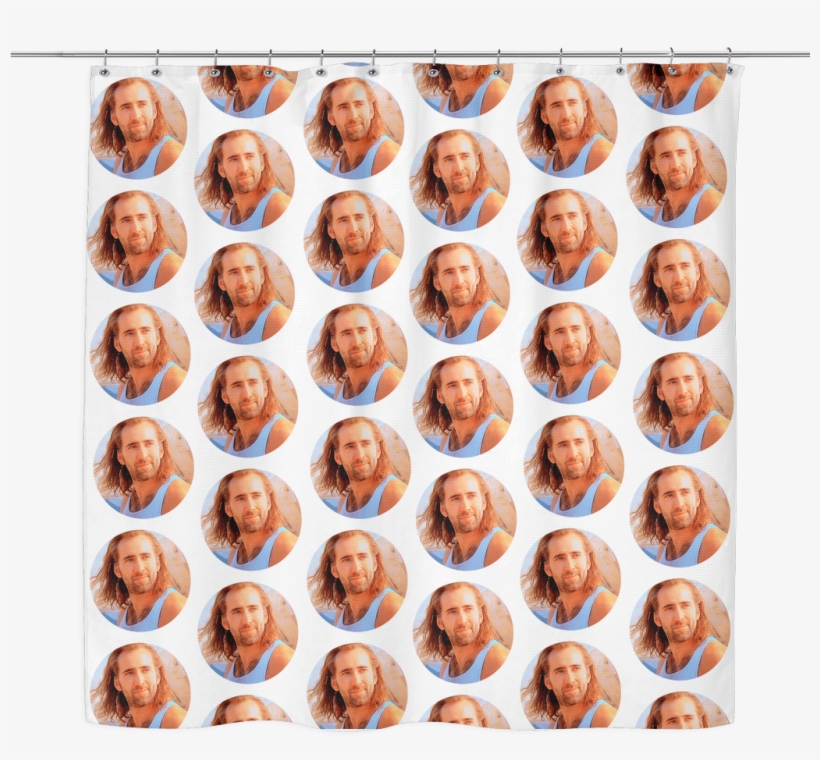 Nicolas Cage Shower Curtain - Shower Curtains, transparent png download