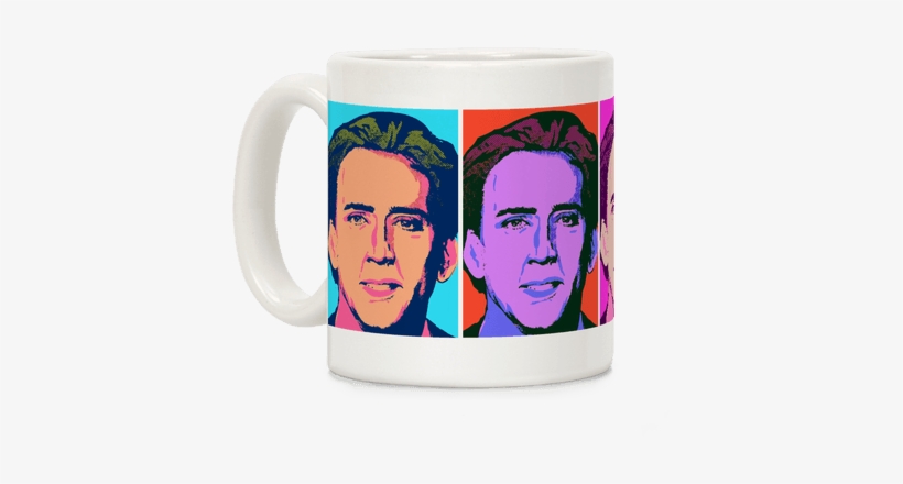 Pop Art Nicolas Cage Coffee Mug - Pop Art, transparent png download